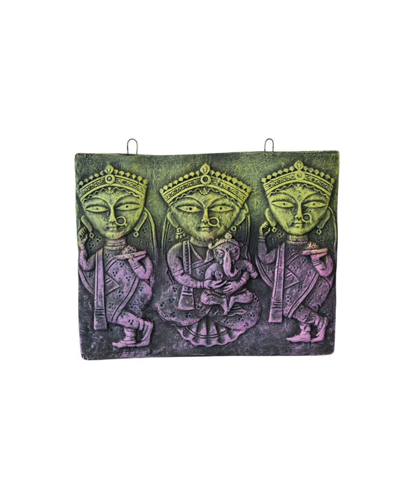 Abstract Terracotta Jamini Roy Wall Art: Artisan Home Decor — image 7