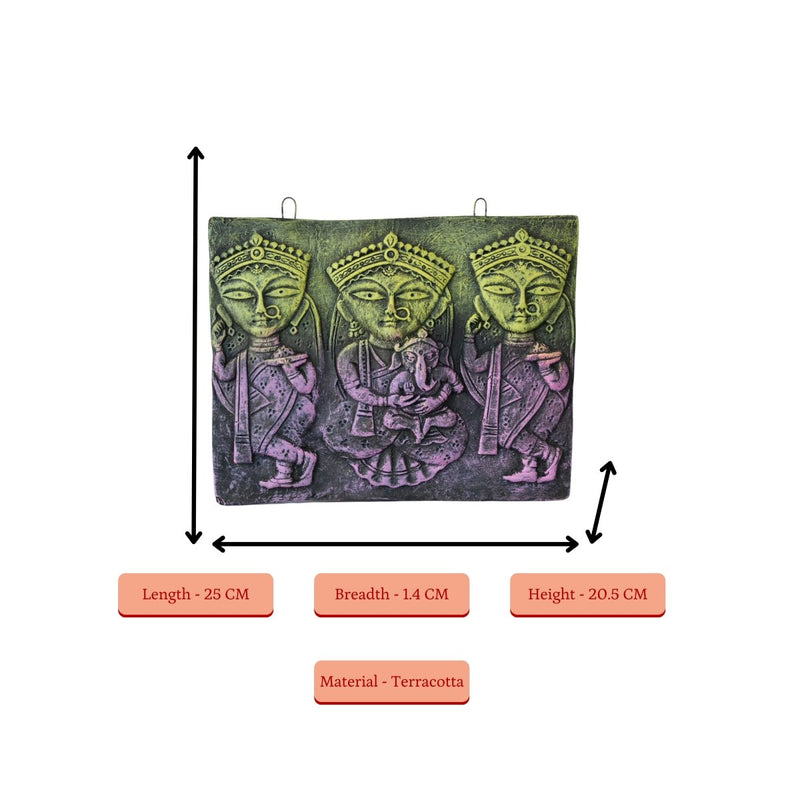 Abstract Terracotta Jamini Roy Wall Art: Artisan Home Decor – view 4
