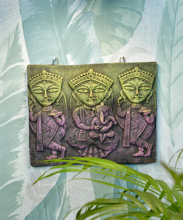 Abstract Terracotta Jamini Roy Wall Art: Artisan Home Decor — image 6