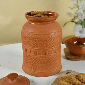 Artisan Terracotta Jar: Stylish Home & Kitchen Storage - Utensils - Sowpeace - Kitchen ware - New Arrivals