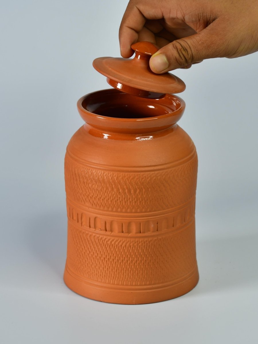 Artisan Terracotta Jar: Stylish Home & Kitchen Storage - Utensils - Sowpeace - Artisan Terracotta Jar: Stylish Home & Kitchen Storage - Terr - Uten - Terr - TCJR - Sowpeace