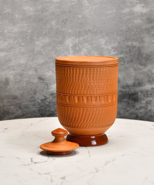 Artisan Terracotta Jar: Stylish Home & Kitchen Storage — image 6