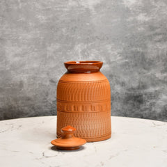 Artisan Terracotta Jar: Stylish Home & Kitchen Storage - Additional View