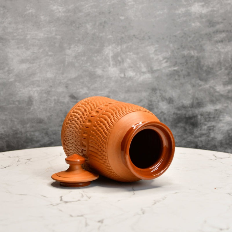 Artisan Terracotta Jar: Stylish Home & Kitchen Storage – view 7