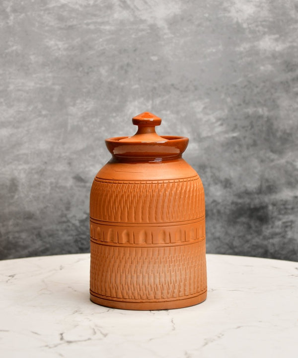Artisan Terracotta Jar: Stylish Home & Kitchen Storage — main view