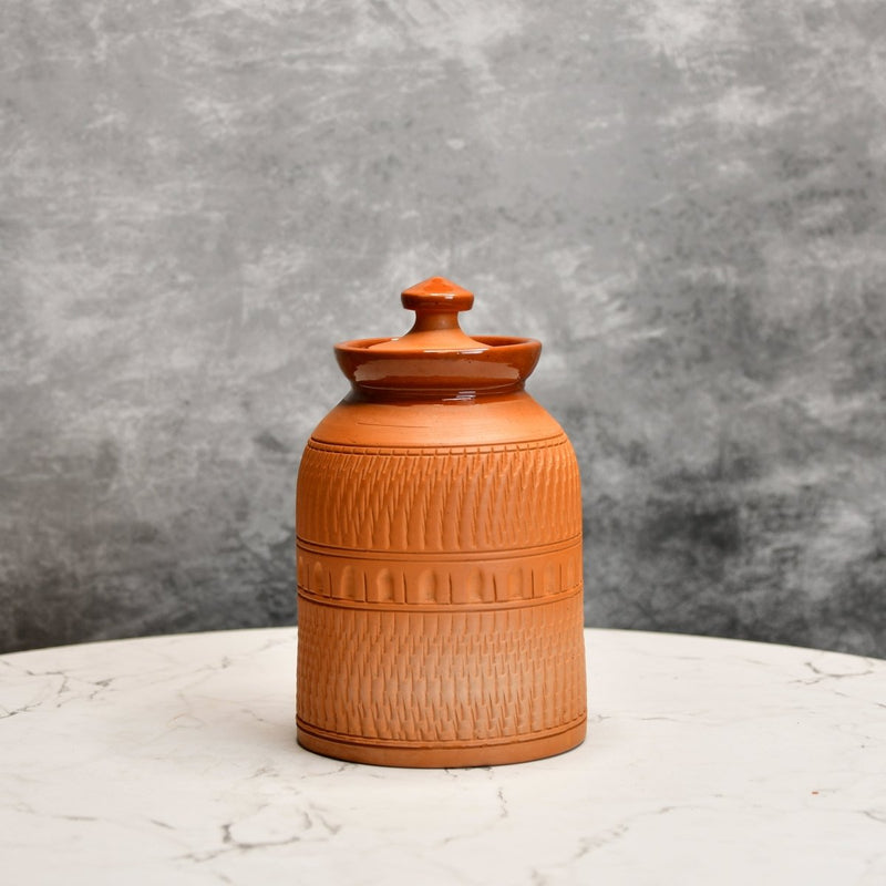 Artisan Terracotta Jar: Stylish Home & Kitchen Storage – view 1