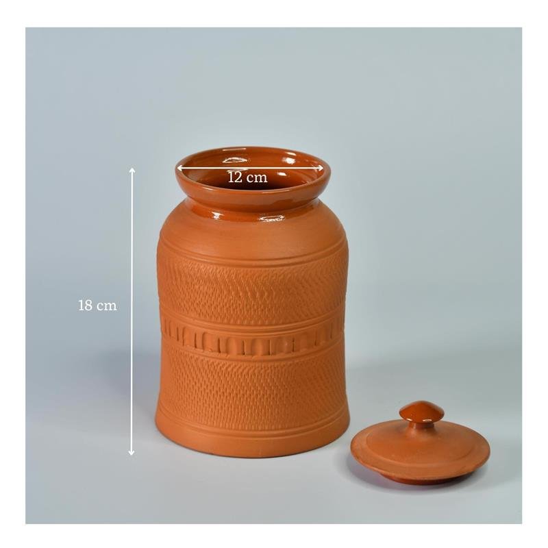 Artisan Terracotta Jar: Stylish Home & Kitchen Storage