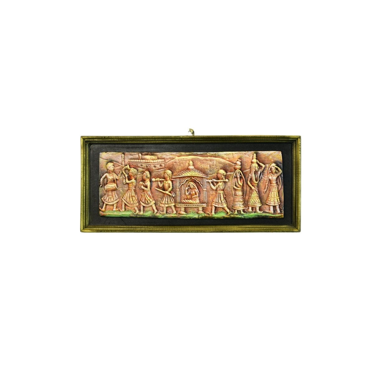 Artisan Terracotta Palki Women Wall Art: Home Decor - Sowpeace - Terracotta - Terracotta Wall Art