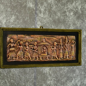 Artisan Terracotta Palki Women Wall Art: Home Decor - Sowpeace - Artisan Terracotta Palki Women Wall Art: Home Decor - Terr - Terr - WD - PW - Sowpeace