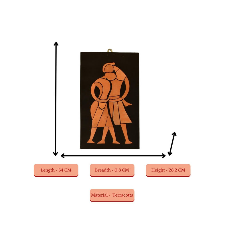 Artisan Terracotta Tribal Family Wall Art: Home Decor – view 4