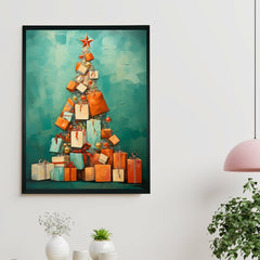 Merry & Bright: Premium Sowpeace Xmas Canvas Wall Prints – Handcrafted Indian-Inspired Art for Elegant Festive Decor - Additional View