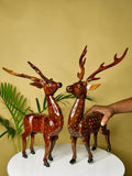 Artisan Wooden Deer Set: Exquisite Home Decor - Sowpeace - Artisan Wooden Deer Set: Exquisite Home Decor - Wood - WDLD - WDN - TT - Sowpeace