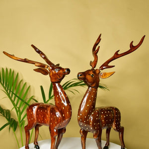 Artisan Wooden Deer Set: Exquisite Home Decor - Sowpeace - Artisan Wooden Deer Set: Exquisite Home Decor - Wood - WDLD - WDN - TT - Sowpeace