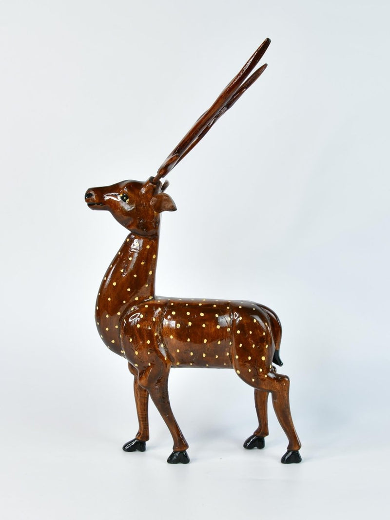 Artisan Wooden Deer Set: Exquisite Home Decor – view 4