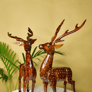 Artisan Wooden Deer Set: Exquisite Home Decor - Sowpeace - Artisan Wooden Deer Set: Exquisite Home Decor - Wood - WDLD - WDN - TT - Sowpeace