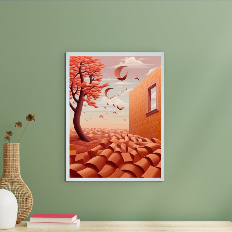 Sowpeace's Handcrafted 3D Autumn Windy Days Art – Premium Indian-Inspired Canvas Print for Stylish Home Decor – view 1