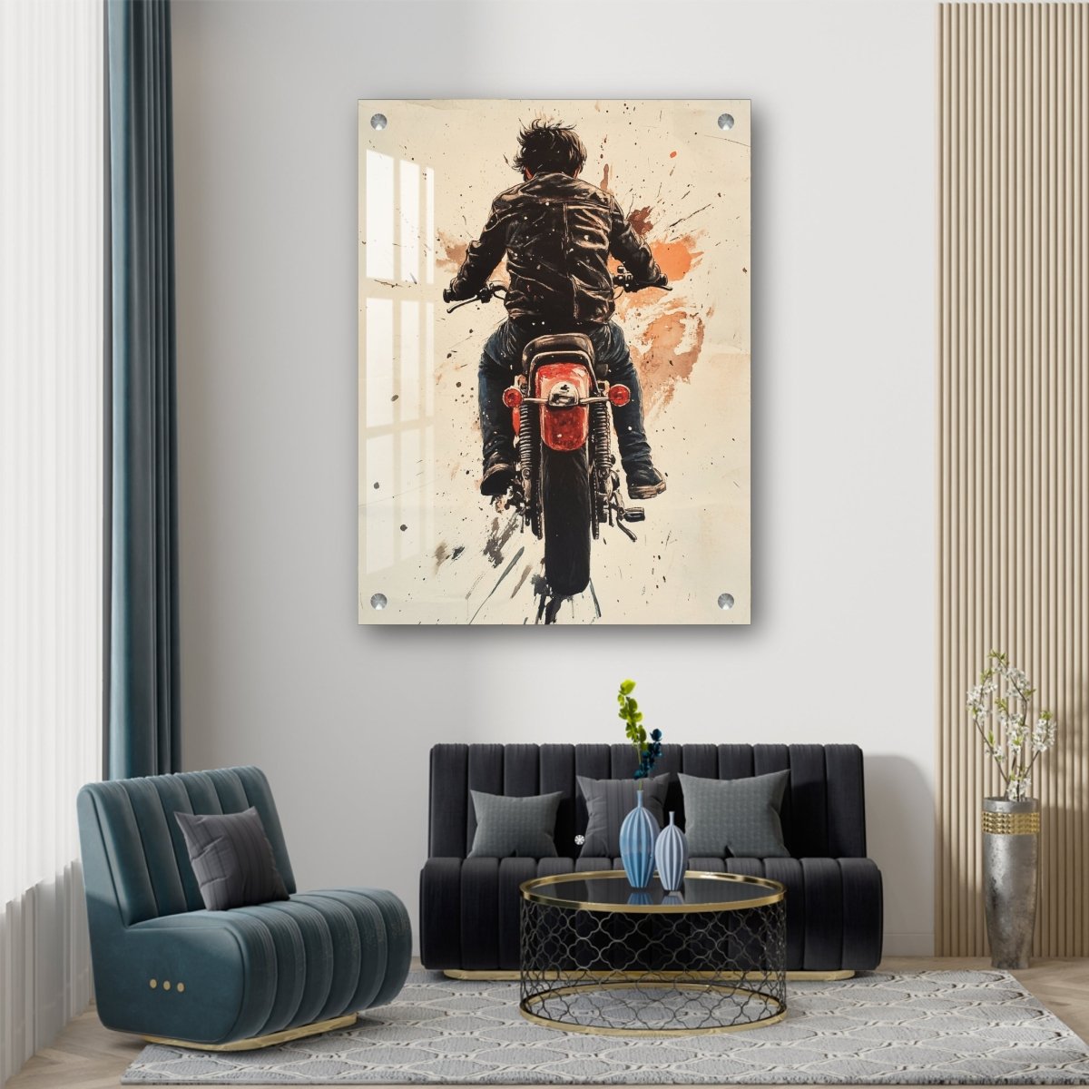 Bike Rider Acrylic Wall Art - Sowpeace - 