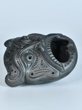 Black Terracotta Asur Mask: Unique Tabletop Accent - decor - Sowpeace - Black Terracotta Asur Mask: Unique Tabletop Accent - Terr - bter - TT - AMA - Sowpeace