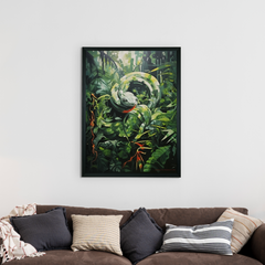 Sowpeace Harmony: Find Your Handcrafted Abstract Snake – Premium Indian-Inspired Canvas Art for Contemporary Home Decoration - Additional View