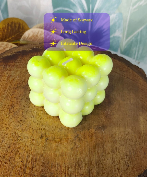 Bubble Neon Soywax Candle – Vegan, Hand-Poured, Long-Lasting Decorative Gift — image 2