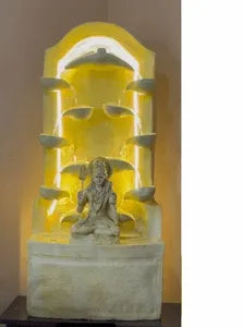 Buddha Wall Niche Tier Fountain Indoor Water Fountain – 4 ft -Indoor Water Fountain-Sowpeace-Home Decor-Indoor Water Fountain