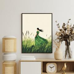 Chitran Lady in Verdant Pastures - Additional View