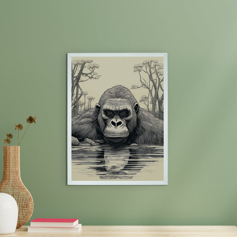 Connect with Nature: Sowpeace Handcrafted Jungle Wall Art – Premium Indian-Inspired Canvas Print for Stylish Interiors – view 4