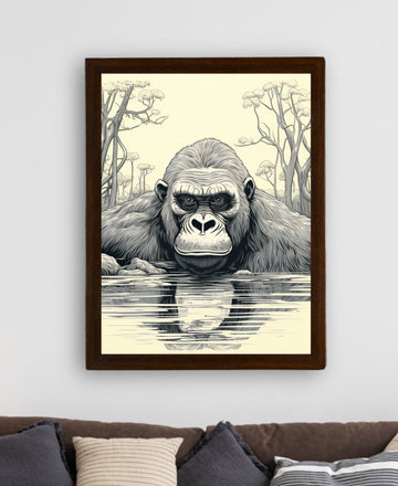 Connect with Nature: Sowpeace Handcrafted Jungle Wall Art – Premium Indian-Inspired Canvas Print for Stylish Interiors — alternate view
