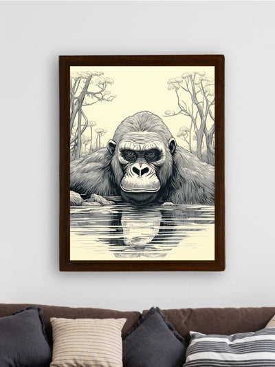 Connect with Nature: Sowpeace Handcrafted Jungle Wall Art – Premium Indian-Inspired Canvas Print for Stylish Interiors