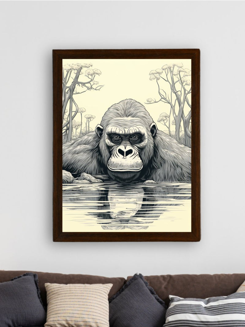Connect with Nature: Sowpeace Handcrafted Jungle Wall Art – Premium Indian-Inspired Canvas Print for Stylish Interiors – view 2