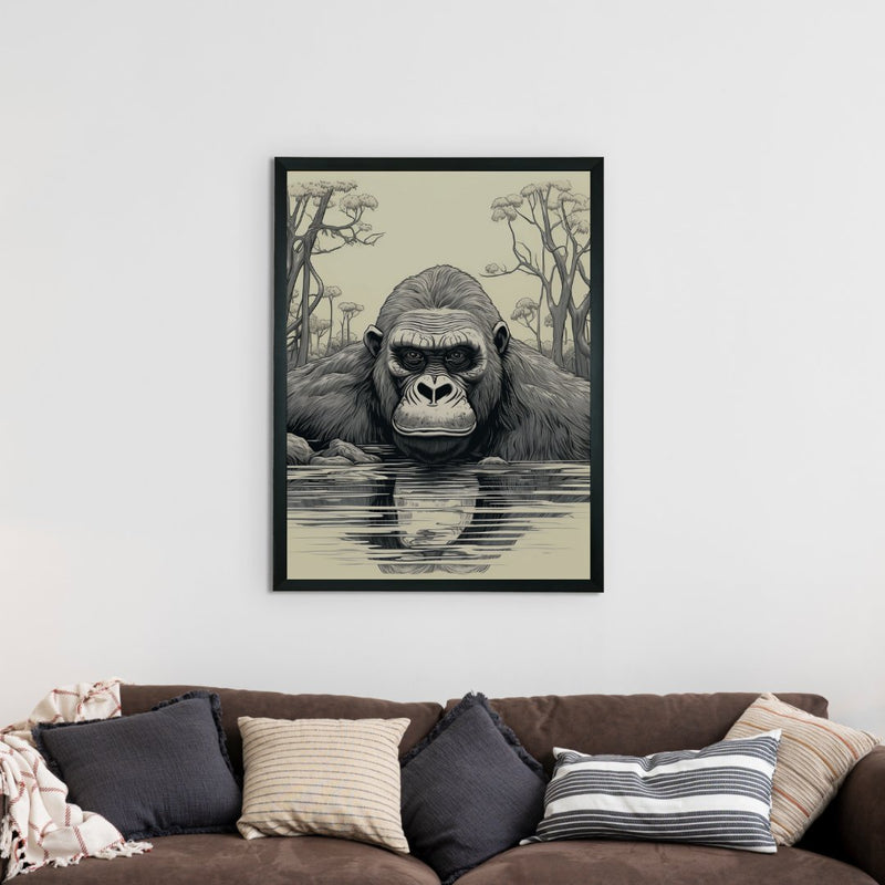 Connect with Nature: Sowpeace Handcrafted Jungle Wall Art – Premium Indian-Inspired Canvas Print for Stylish Interiors – view 3