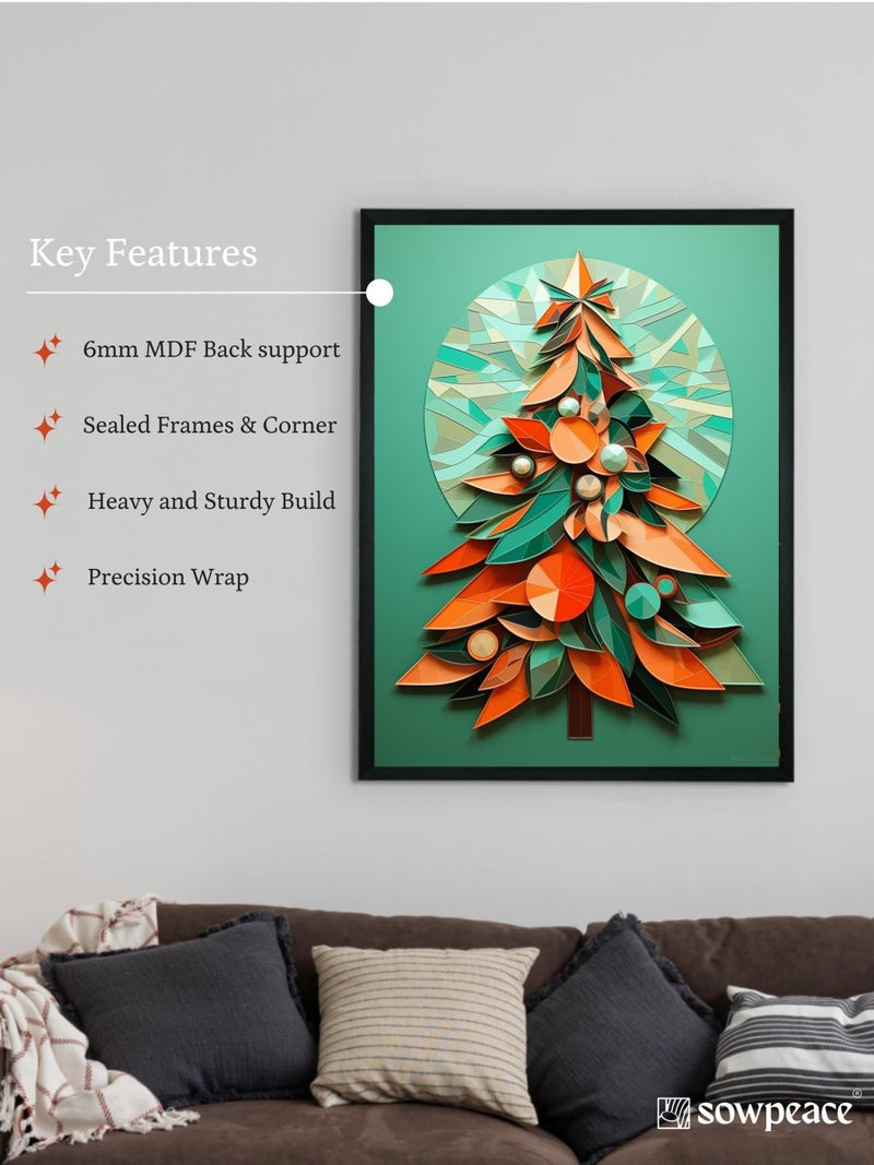 Dazzle Your Holiday: Premium Sowpeace Xmas Canvas Prints – Handcrafted Indian-Inspired Art for Elegant Festive Decor – view 6