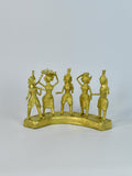 Dhokra Farmers: Large Brass Tabletop Decor - Dhokra - Sowpeace - Dhokra Farmers: Large Brass Tabletop Decor - Dok - LORSF - BR - TT - Sowpeace