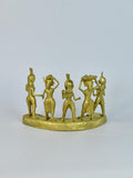 Dhokra Farmers: Large Brass Tabletop Decor - Dhokra - Sowpeace - Dhokra Farmers: Large Brass Tabletop Decor - Dok - LORSF - BR - TT - Sowpeace