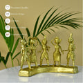 Dhokra Farmers: Large Brass Tabletop Decor - Dhokra - Sowpeace - Dhokra tabletop - Dokra