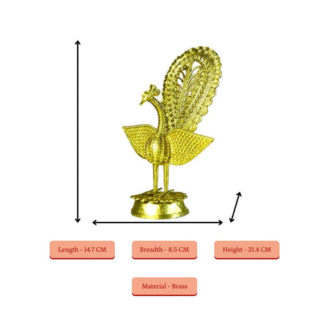 Vastu Principles for डोकरा मेटल आर्ट का उपयोग करके हैंडक्राफ़्टेड मोर 