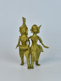 Dhokra Tribal Couple with Dhol Tabletop Decor - Dhokra - Sowpeace - Dhokra Tribal Couple with Dhol Tabletop Decor - Dok - LTCDH - BR - TT - Sowpeace