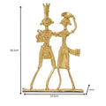 Dokra Couple: Brass Tabletop Artistry Decor - Dhokra - Sowpeace - Dhokra tabletop - Dokra