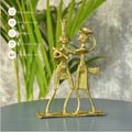 Dokra Couple: Brass Tabletop Artistry Decor - Dhokra - Sowpeace - Dhokra tabletop - Dokra