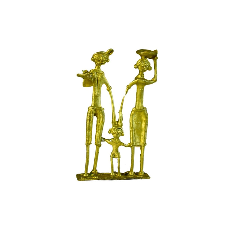 Dokra Family T1: Handcrafted Brass Tabletop Decor Masterpiece – view 7