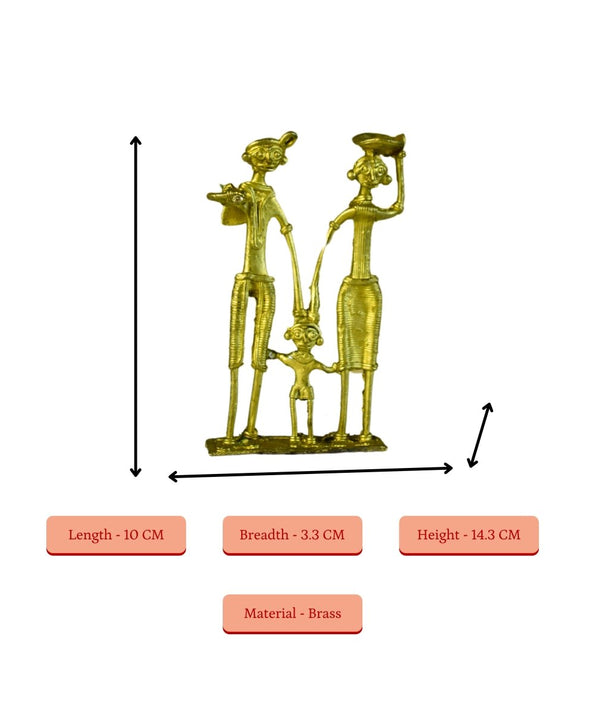 Dokra Family T1: Handcrafted Brass Tabletop Decor Masterpiece — image 4
