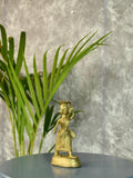 Dokra Farmer Lady: Brass Tabletop Decor Grace - Sowpeace - Dokra Farmer Lady: Brass Tabletop Decor Grace - Dok - DFLW - BR - TT - Sowpeace