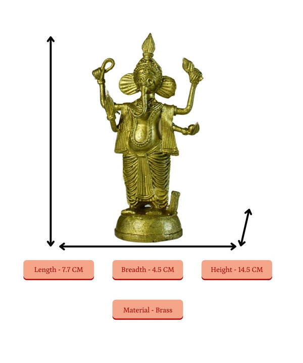 Dokra Ganesh: Brass Tabletop Masterpiece for Unique Home Decor — image 4
