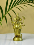 Dokra Ganesh: Brass Tabletop Masterpiece for Unique Home Decor - Sowpeace - Dokra Ganesh: Brass Tabletop Masterpiece for Unique Home Decor - Dok - DGN - BR - TT - Sowpeace