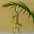 Dokra Horse: Brass Tabletop Decor Masterpiece - Dhokra - Sowpeace - Animal - Dhokra tabletop