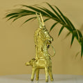 Dokra Horse: Brass Tabletop Decor Masterpiece - Dhokra - Sowpeace - Animal - Dhokra tabletop