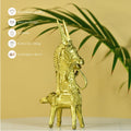 Dokra Horse: Brass Tabletop Decor Masterpiece - Dhokra - Sowpeace - Animal - Dhokra tabletop