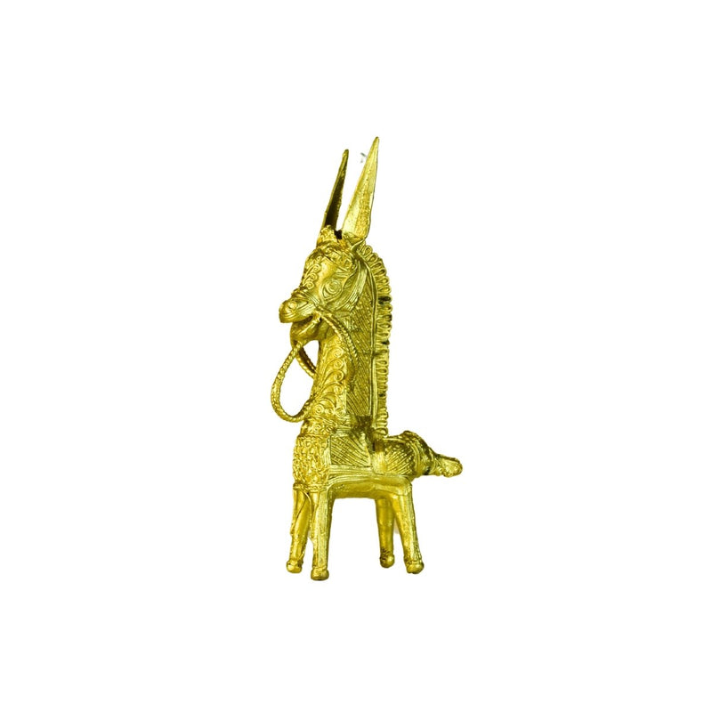 Dokra Horse: Brass Tabletop Decor Masterpiece – view 7