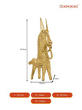 Dokra Horse: Brass Tabletop Decor Masterpiece - Sowpeace - Dokra Horse: Brass Tabletop Decor Masterpiece - Dok - DHR - BR - TT - Sowpeace