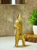 Dokra Horse: Brass Tabletop Decor Masterpiece - Sowpeace - Dokra Horse: Brass Tabletop Decor Masterpiece - Dok - DHR - BR - TT - Sowpeace